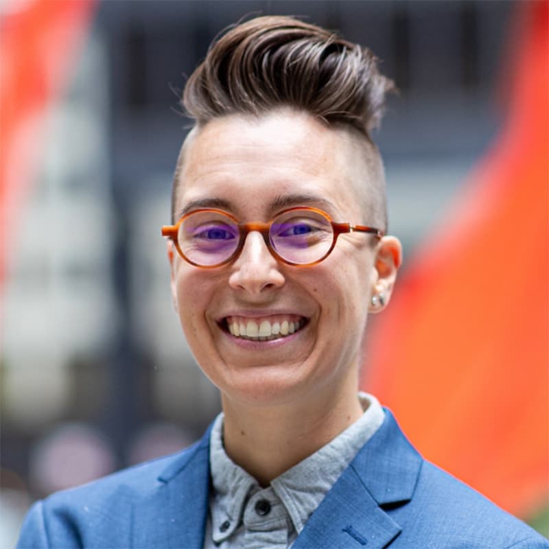 Portrait of Chicago Poetry Center board member Sarah Free