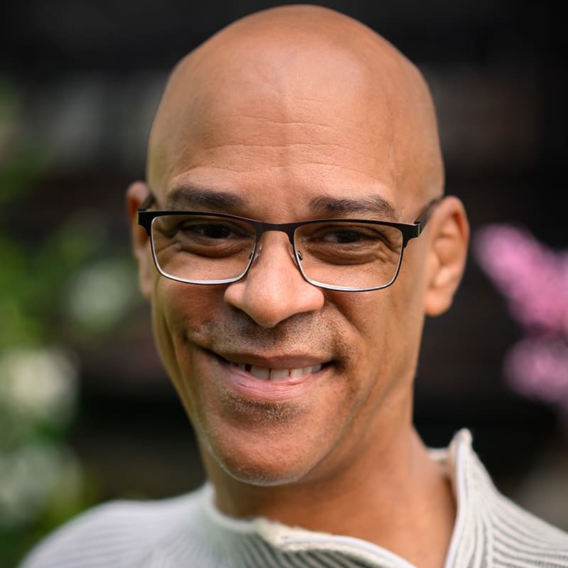 Portrait of Chicago Poetry Center Board Antiracism Committee Chair Timothy David Rey